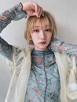 アッシュ 東戸塚店(Ash)&nbsp;顔周りレイヤーで遊ぶミニマムボブ