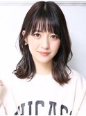 大人可愛い小顔美髪ツヤ髪モテ髪外ハネボブ小顔カットA2
