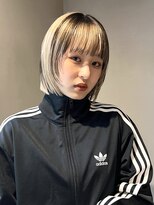 テトヘアー(teto hair) ローライト、ミルクティーベージュ、ボブ、フェイスレイヤー