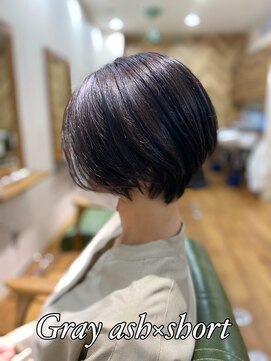 メルドゥ(Mel deux) ダークグレイアッシュ×ショート