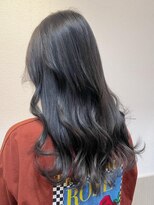 モーラ 浅香山店(MOLLA) ブルーブラック/暗髪/ニュアンスカラー/透明感カラー/ロング