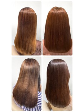 美容室フルール 大人可愛い髪質改善カラーラベンダーベージュ透明感