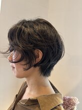 ショートにはパーマで可愛い動きを!