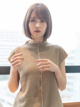 ケアリー 浦和美園(Carelly) 大人かわいい前髪セシルカットココアブラウンフリンジウェーブ