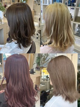 フェリアキツネ(FELIA KITSUNE)の写真/ダメージを最小限に抑え、透明感と発色の良いカラーが叶う!【イルミナカラー】で淡い透明感のある髪色に★