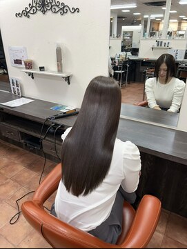 アボックス(abox) ブリーチなしオリーブグレージュ/髪質改善