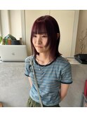 リナ　ピンクカラーとお顔周りレイヤー