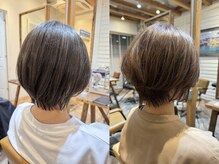 30代/40代/50代/60代におすすめ◎ワントーン明るく染まる！白髪ぼかし