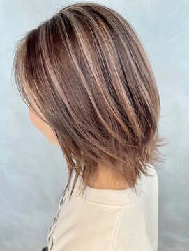 アコ(Aco) 上品ハイライト／白髪ぼかしハイライト/ベージュ/ミルクティー