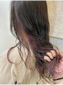 インナーカラー♪ピンクバイオレット♪