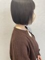 ジーナ 札幌(Zina) ボブ　カラーはブリーチありの透明感カラー