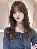 サンド ミュウ 横浜店(sand mieu) くびレイヤーボブルフネビージュ小顔ワンレンこなれミディ