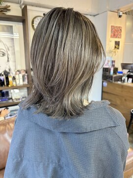 コレット ヘアー 大通(Colette hair) ラベンダーグレー/グレージュ/白髪ぼかし/ハイライト/くびれ