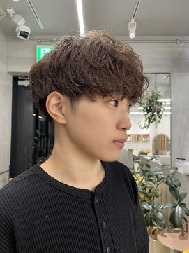 ナル(nalu.) シャドウパーマ/ミルクティーカラー/ニュアンスパーマ