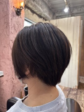 ロッソバイアルター 鎌取(ROSSO by aL-ter) ミニウルフ/デジタルパーマ/チェリーブラウン[鎌取/石橋］