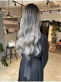 white ash balayage