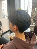 ヘアーメイク ロージー 北18条店(HAIR MAKE ROSY)&nbsp;波巻きツイストスパイラルパーマツーブロック刈り上げ