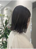シースルーグレージュボブ