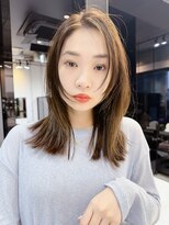 ファンナギンザ(FaNNa ginza) フェイスレイヤー/ブリーチなしカラー/グレージュ/髪質改善/小顔