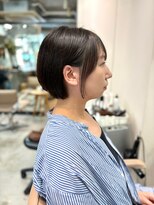 ミィ 浦和(mee) 透明感カラー ボブ 前髪 ショート カラー ブリーチ&ダブルカラー