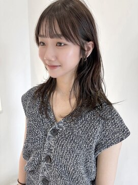 エダメ(EDAME) 【小顔・顔まわり】顔まわりレイヤー/ナチュラルブラウン/艶感