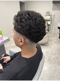 極道パーマ&フェードカット