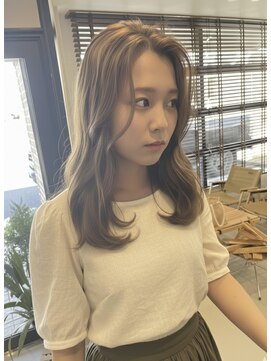 チオ(Chio) ベージュカラーかきあげレイヤー