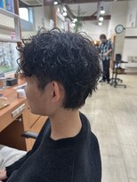 フェリア サウスガーデン(felia southgarden)&nbsp;20代30代◎波巻きパーマ×センターパート韓国風マッシュ