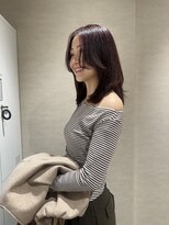 エレノア 四条烏丸店(Eleanor) 【村上】艶レッドブラウン×Medium low layer