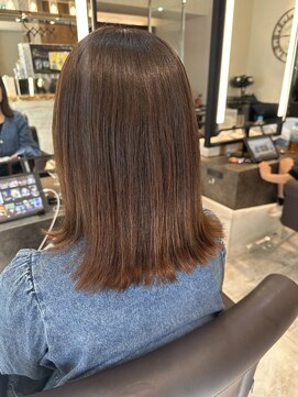 ルッカヘアガーデン 鶴ヶ島店 ぷつっとボブ/切りっぱなしボブ/外ハネ