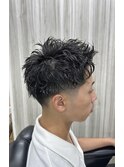 メンズパーマスキンフェード
