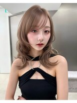 サンドレオ 新宿店(sand Leo)&nbsp;ミディアムレイヤーカット/髪質改善/韓国/前髪/新宿/ブリーチ