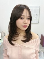 ハニー 町田(HONEY)&nbsp;レイヤーカット/ハッシュカット/韓国ヘア/ショコラブラウン