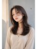 顔まわりのストレート＋似合わせカット￥9900～