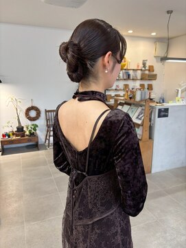 O アップスタイルヘアセットヘアアレンジ春ヘアー成人式ヘアセット