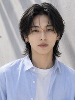 オグジュアリー 表参道(aux.)&nbsp;毛流れハンサムショートセンターパートメンズ黒髪爽やか