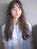 コス(kos) 大人可愛い/ココアベージュ/グレージュカラー/ボブウルフ/黒髪