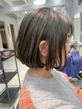 テトヘアー(teto hair) 前下がりボブ、グレージュ、フレンチボブ、アッシュベージュ