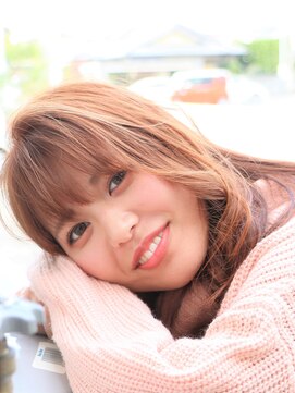 ドルチェ ヘアーガーデン(DOLCE hair garden) オレンジベージュ×レイヤー