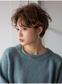 マッシュショート 大人可愛いショート マロンベージュ 30代40代