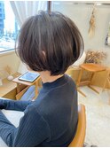 《花屋併設》マッシュショートボブ/フェザーバング@20代30代40代