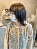 【hhair 四条大宮】ミディアムウルフ