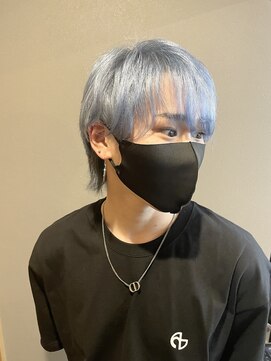 オリビアヘアー(OLIVIA HAIR) 最高級髪質改善トリートメント×ハイトーンアクアブルー