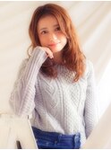 インナーグレージュ/マチルダボブ/前髪/ピンクベージュ/幡ヶ谷