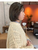 ユニ(uni)&nbsp;ボブ/ミニボブ/オリーブベージュ/20代/30代/40代