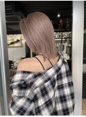 切りっぱなしボブ エアリーロング 美髪 ピンクブラウン