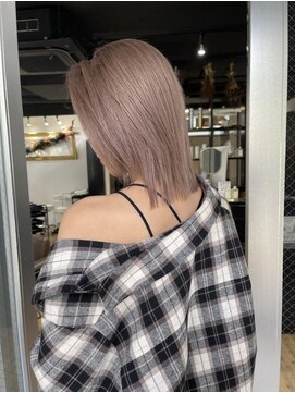 アルカナ 明治神宮前原宿(ARCANA) 切りっぱなしボブ エアリーロング 美髪 ピンクブラウン