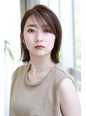 前髪長めボブ