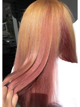 テンダー(Tender) アンブレラカラー／ピンク&ベージュ