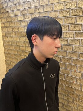 ロールアップスリーブス(ROLL UP SLEEVES) blue black